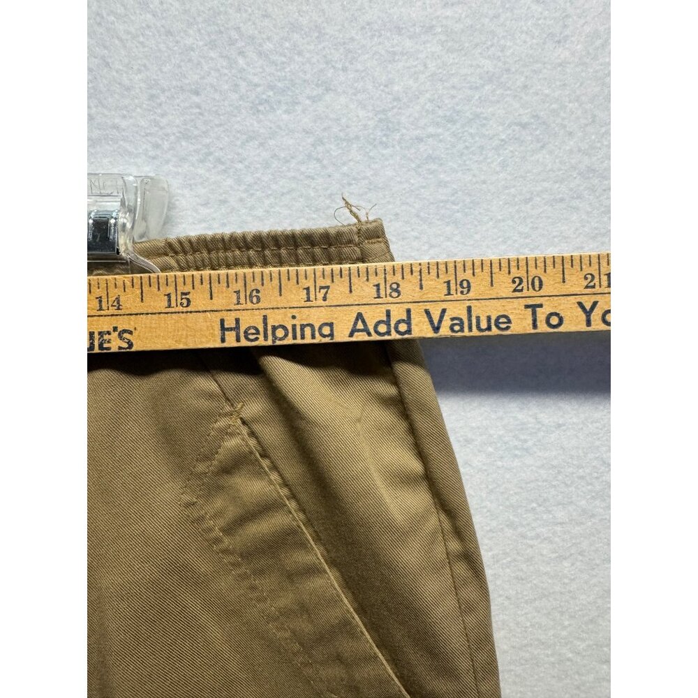 Levis Sportswear Womens Elastic Waist Tan Khaki Pants Size 14 - Picture 6 of 11